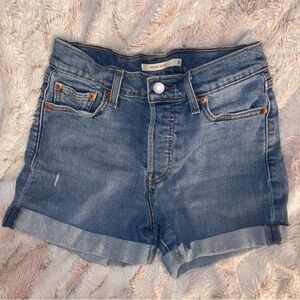 Levi's Classic Blue Denim Shorts